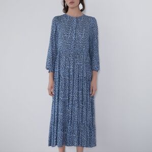 ZARA Long Printed Dress size S